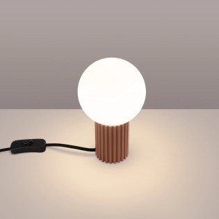 Lampe de table Mido, moka