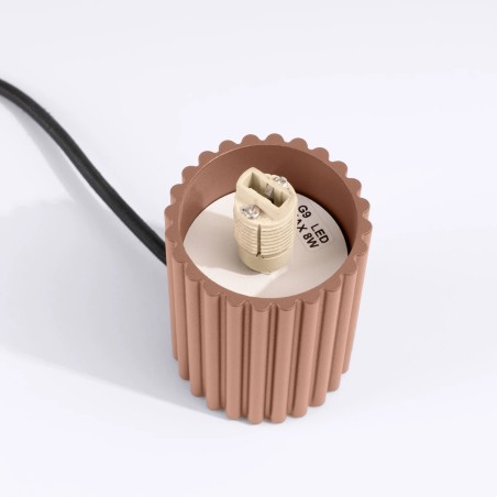 Lampe de table Mido, moka