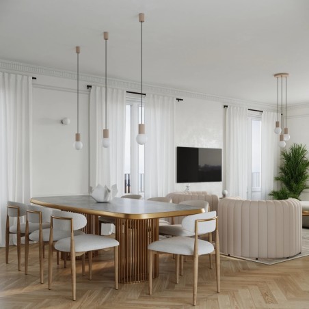 Suspension Mido, taupe