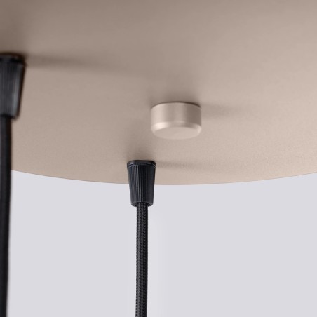 Suspension Mido, taupe, 3 lumières
