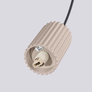 Suspension Mido, taupe, 3 lumières