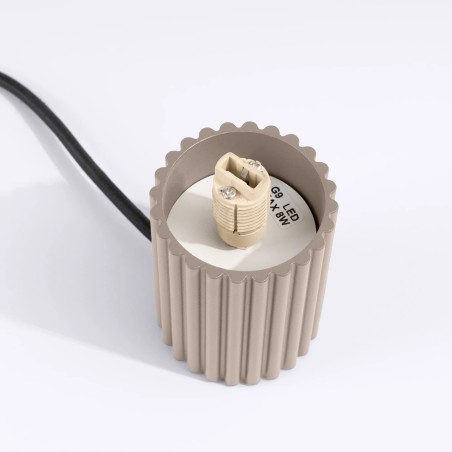 Lampe de table Mido, taupe