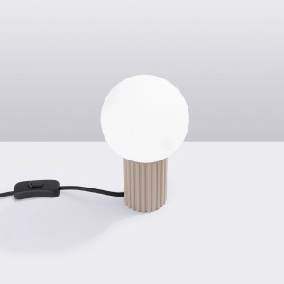 Lampe de table Mido, taupe