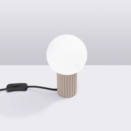 Lampe de table Mido, taupe