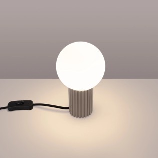 Lampe de table Mido, taupe