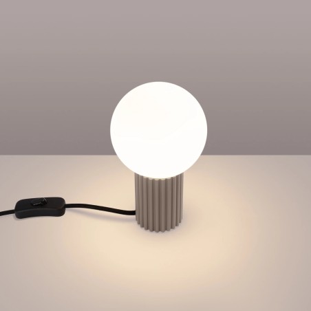 Lampe de table Mido, taupe