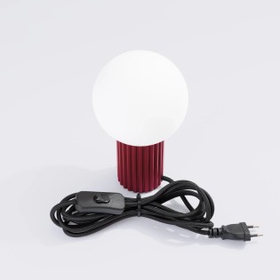 Lampe de table Mido, burgundy