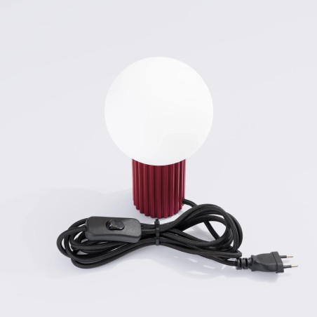 Lampe de table Mido, burgundy