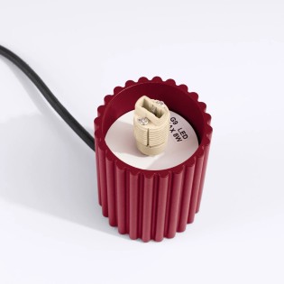 Lampe de table Mido, burgundy