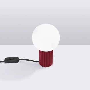 Lampe de table Mido, burgundy