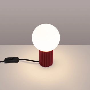 Lampe de table Mido, burgundy