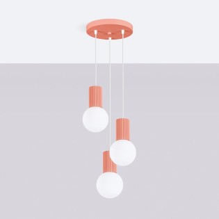 Suspension Mido, pêche, 3 lumières
