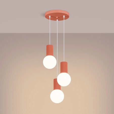 Suspension Mido, pêche, 3 lumières