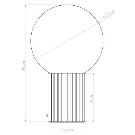 Lampe de table Mido, pêche