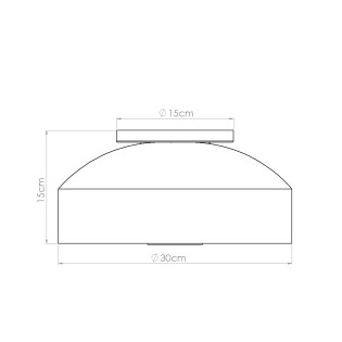 Plafonnier Usni, couleur noir