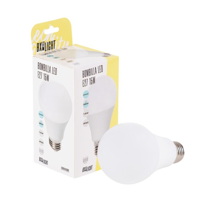 Ampoule LED E27 15W  1250Lm 4200ºK A60 40.000H