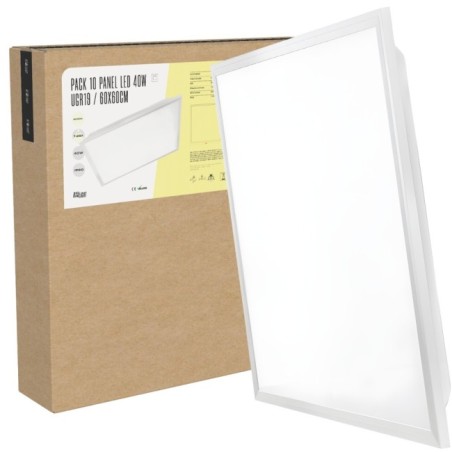 Pack de 10 panneaux LED  - Modular 600x600 40W 4000 K
