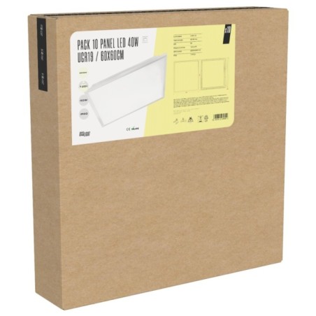 Pack de 10 panneaux LED  - Modular 600x600 40W 4000 K