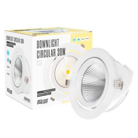 Spot encastrable LED 30W  2820Lm 3000ºK Orientable UGR17 50.000H