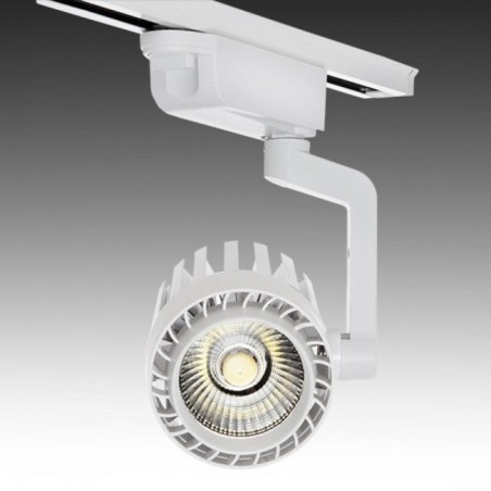 Projecteur sur rail LED 30W 2.600Lm 6000K Faith Monophasé 40.000H