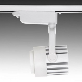 Projecteur sur rail LED 30W 2.600Lm 6000K Faith Monophasé 40.000H