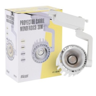 Projecteur sur rail LED  30W 2.210Lm 4200ºK 40.000H