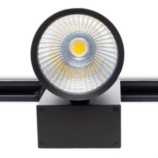 Projecteur LED triphasé pour rail 30W 2538Lm CRI90 3000ºK UGR17 50.000H