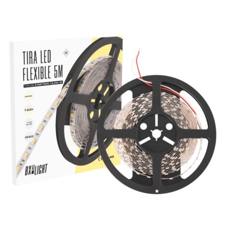 Bande LED blanc froid 300 x SMD5050 14,4W/M 24VDC IP20 5M x 5M