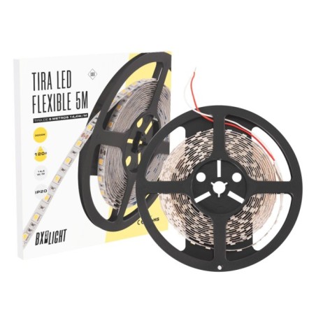 Bande LED blanc naturel 300 x SMD5050 14,4W/M 24VDC IP20 5M x 5M