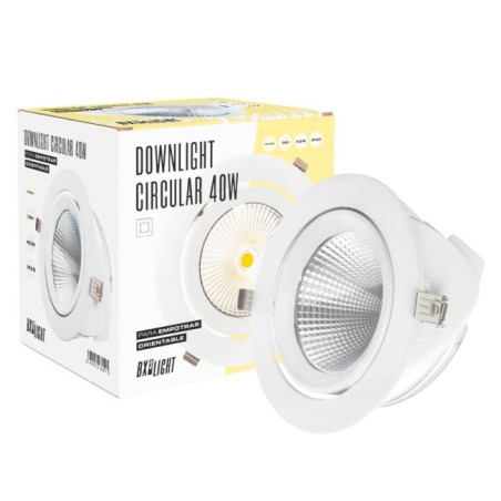 Spot encastrable LED 40W  3760Lm 3000ºK UGR17 50.000H
