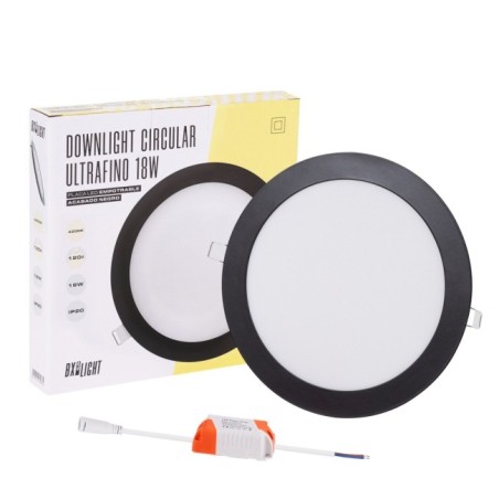 Plaque LED circulaire 18W 1380Lm  4200ºK 40.000H