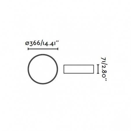 Plafonnier Vuk avec éclairage LED (40W)