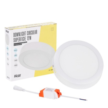 Plafonnier LED 12W 870Lm  3000ºK Circular 40.000H