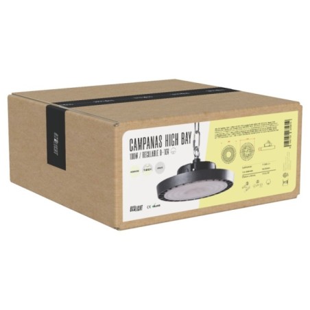 Suspension LED High Bay - Grandes Hauteurs 100W IP65 6000 k 120º