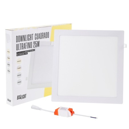 Plaque LED 25W 2040Lm  3000ºK 40.000H