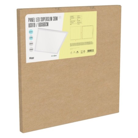 Plaque LED 36W 3.623Lm 6000ºK 60x60Cm UGR19 Marco Blanco 40.000H