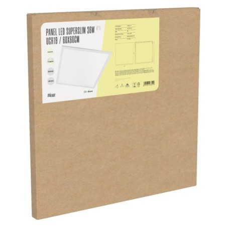 Plaque LED 36W 3.623Lm 6000ºK 60x60Cm UGR19 Marco Blanco 40.000H