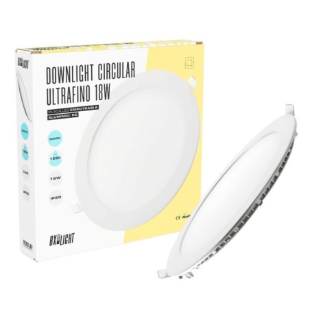 Plaque LED 18W 1.409Lm 6000ºK 40.000H