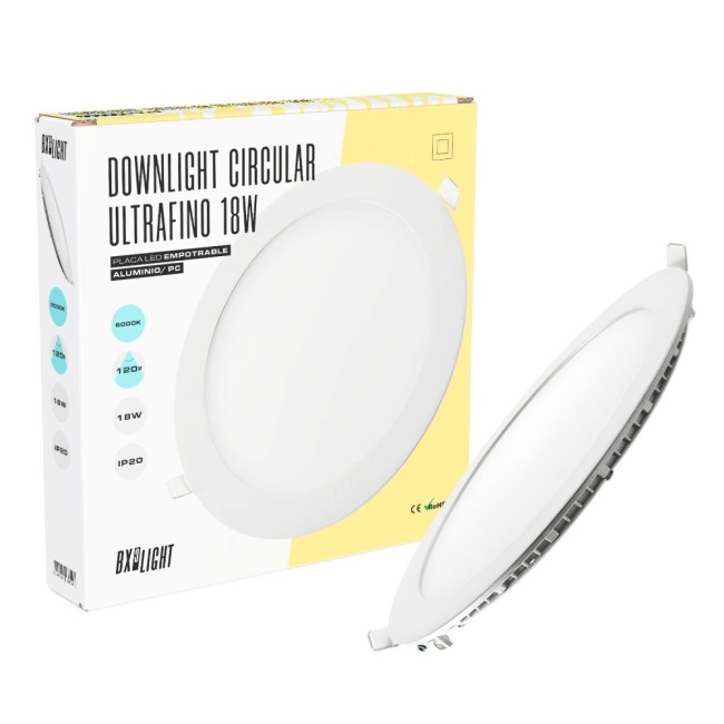 Plaque LED 18W 1409Lm  4200ºK Circular 40.000H