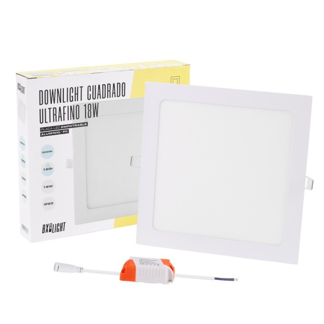 Plaque LED 18W 1350Lm  3000ºK 40.000H