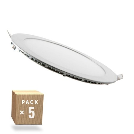Pack of 5 LED panels 20W 1.800Lm 4200ºK 40.000H