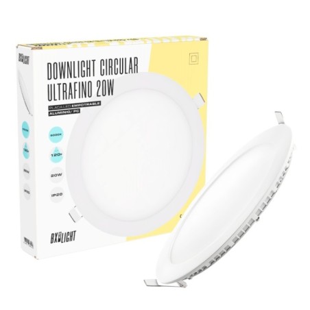 Plafonnier downlight LED 20W 2.000Lm 6000ºK 40.000H
