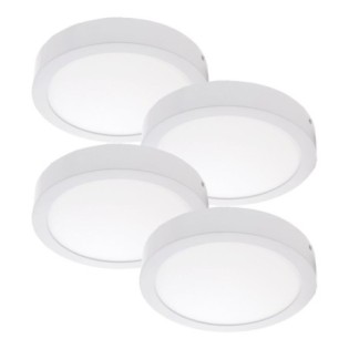 Pack de 4 plafonniers LED...