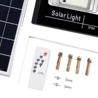 Projecteur LED solaire à télécommande 30W 6500K Panel: 6V/6W