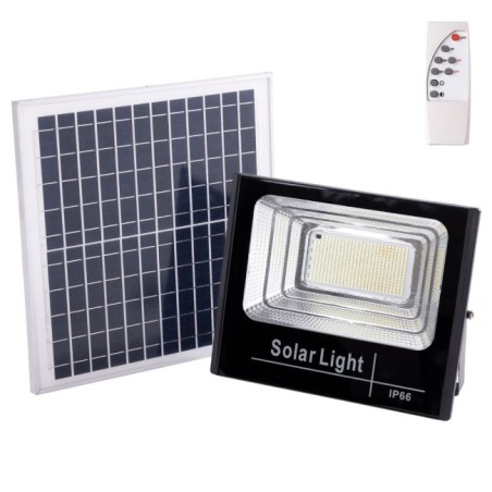Projecteur LED solaire à télécommander 150W 6500K Panel: 6V/15W Batterie 3,2V/10000MaH