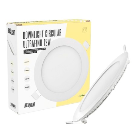 Plaque LED 12W 805Lm 3000ºK Circulaire 40.000H