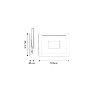 Projecteur LED 150W 18000Lm 6000 K IP66 Dimmable 60.000H