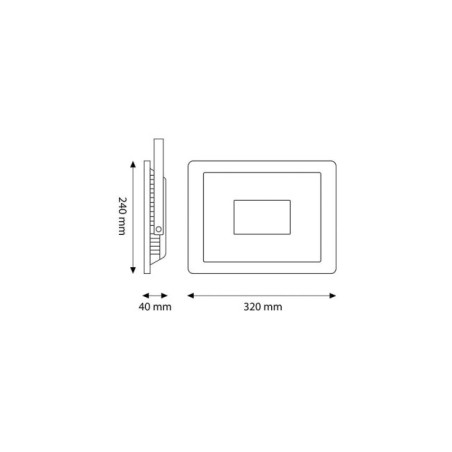 Projecteur LED 150W 18000Lm 6000 K IP66 Dimmable 60.000H