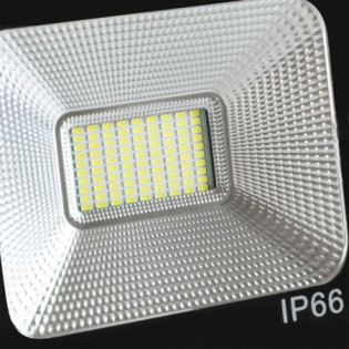 Projecteur LED 50W 5 000Lm 6000K Solaire avec Capteur 50W + Télécommande Panneau 6V/15W 40 000H