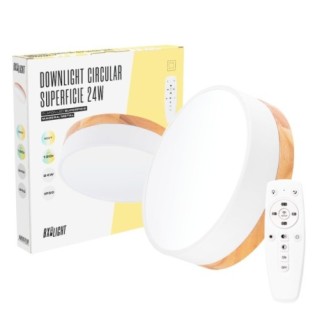 Plafond LED 24W 2493Lm avec télécommande et réglage CCT